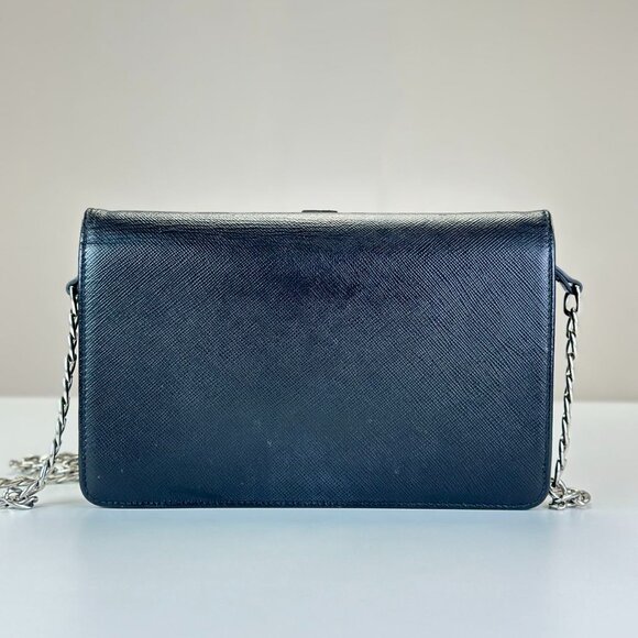 Prada Black Leather Shoulder Bag Crossbody - Picture 3 of 8